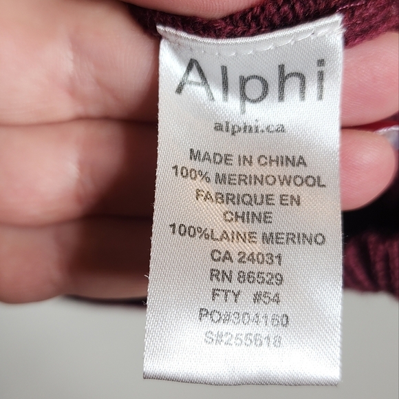 Viyella 100% Merino Wool Maroon 1/2 Zip Sweater Mens Size XXL - Picture 10 of 16